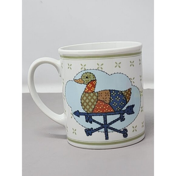 Vintage Ceramic Duck Weather Vane Design Mug Made In Japan - Picture 3 of 8